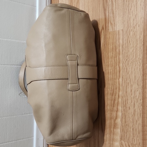 Jimmy Choo - Taupe Leather "Ramona" Shoulder Satchel - Picture 10 of 15